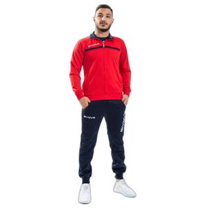 tt012-1204-zip-up-fleece-tracksuit-givova-one-red-navy-blue